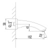 излив для смесителя lemark lm3781bl черный