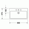 раковина накладная/подвесная duravit vero 0454800044