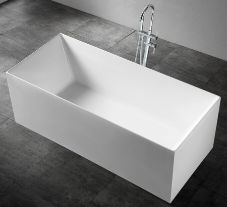 Акриловая ванна Abber AB9274 170x75 см, без гидромассажа, цвет белый