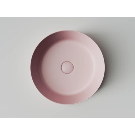раковина ceramicanova element cn6022mp накладная, ø39 см, розовая матовая