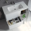 тумба с раковиной iddis edifice белая, 100 см edi10wfi95k