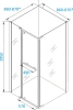 душевой уголок cerutti spa zq91b 90х90, черный