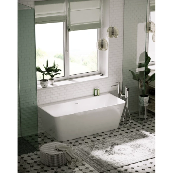 акриловая ванна sancos square 170x75 fb14 без гидромассажа