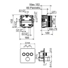 термостат для ванны plumberia selection psbox kitpsb2903cr встраиваемый, хром
