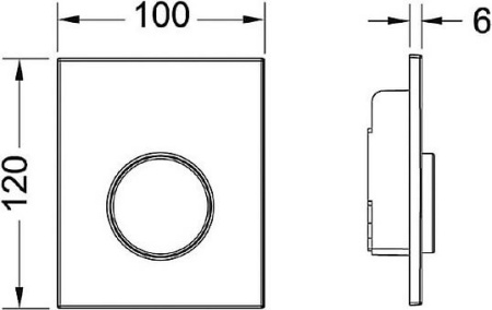 кнопка для инсталляции tece loop urinal 9242601 пергамон