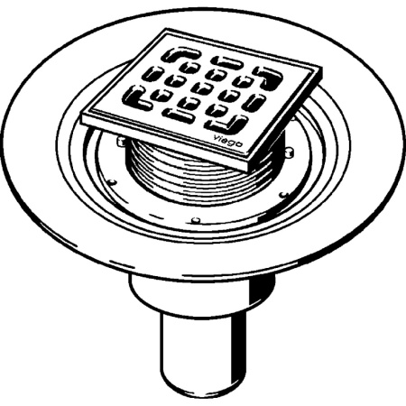 душевой трап viega advantix 557188 с решеткой