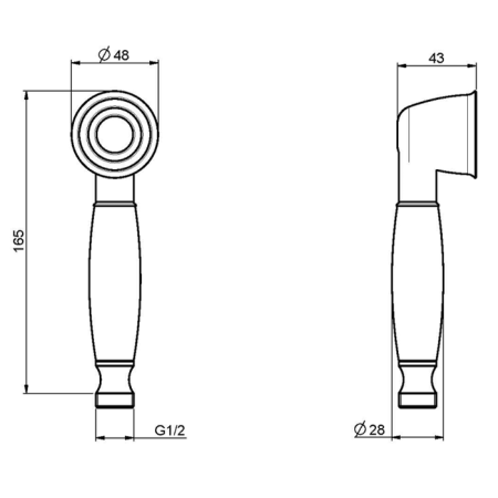 fima carlo frattini wellness ручной душ f2049cr, цвет хром