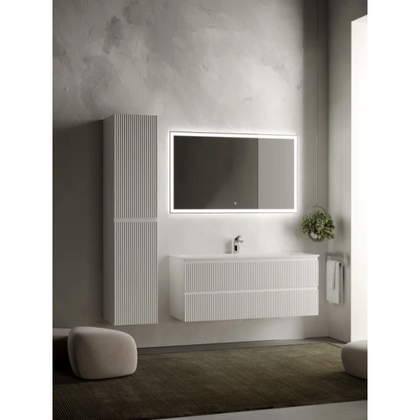 тумба под раковину sancos snob r 120 snr120w подвесная bianco