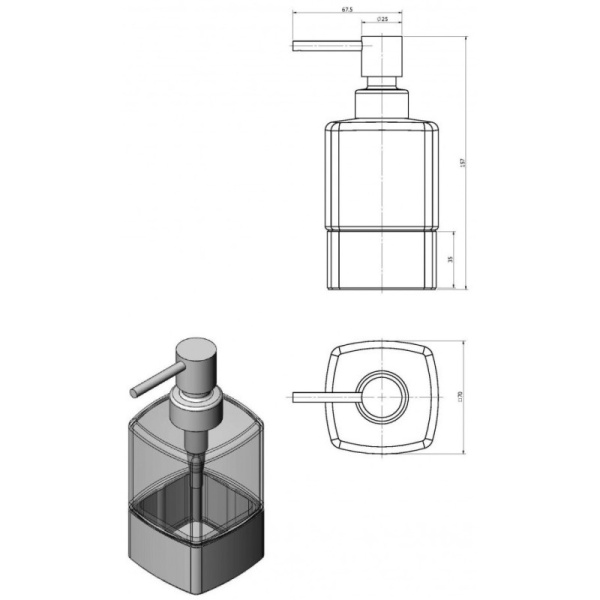 Дозатор Langberger Alster 11323A-BP