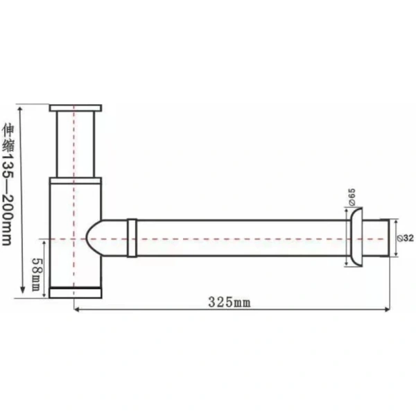 сифон для раковины santiline sl-117 цвет бронза