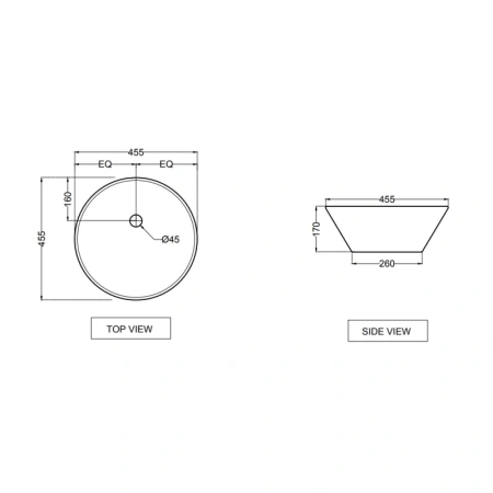 раковина jaquar jds jds-wht-25905 45.5х45.5 см, накладная, белая
