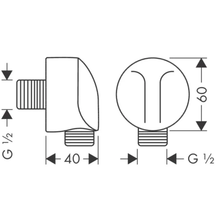 подключение для душевого шланга hansgrohe fixfit 27454340