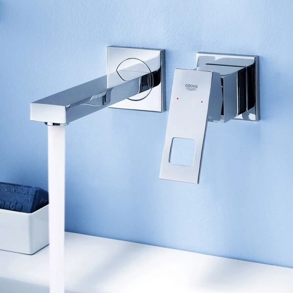 смеситель для раковины без донного клапана grohe eurocube 23447000