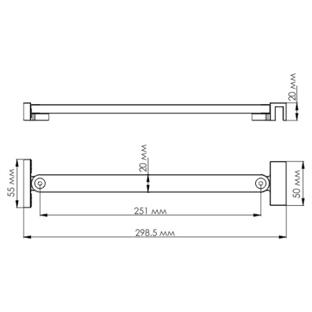 кронштейн для стекла wasserkraft d265