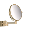 Косметическое зеркало x 3 Hansgrohe AddStoris 41791140, цвет шлифованная бронза