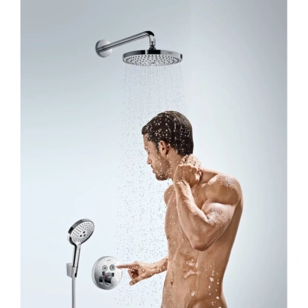 термостат для ванны hansgrohe showerselect s 15743000, ø 15 см, хром