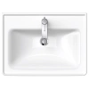 раковина duravit d-neo 2367650000 65х48см., накладная, с переливом, 1 отв., цвет белый