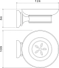 мыльница aquatek классик aq4503cr хром