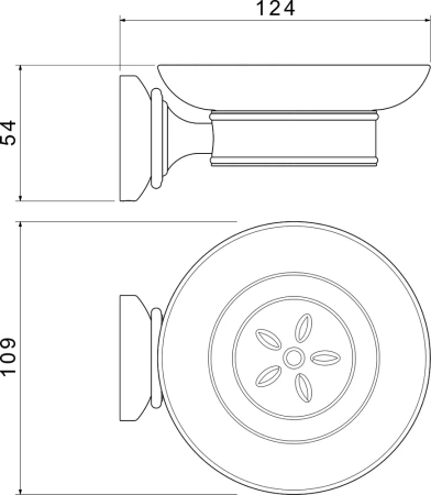 мыльница aquatek классик aq4503cr хром