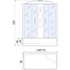 душевой бокс river dunay 150x80х50 мт 10000000790+10000000771 с поддоном