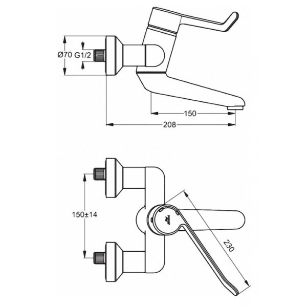 смеситель для раковины ideal standard ceraplus b8315aa