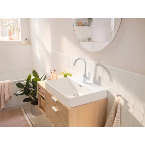 смеситель для раковины с донным клапаном hansgrohe rebris s 72536000