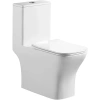 Унитаз-моноблок Belbagno NEON BB8617CPR-MN/SC безободковый с сиденьем микролифт.