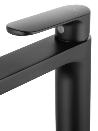 смеситель wonzon & woghand ww-h1034-mb для раковины, высокий, черный матовый