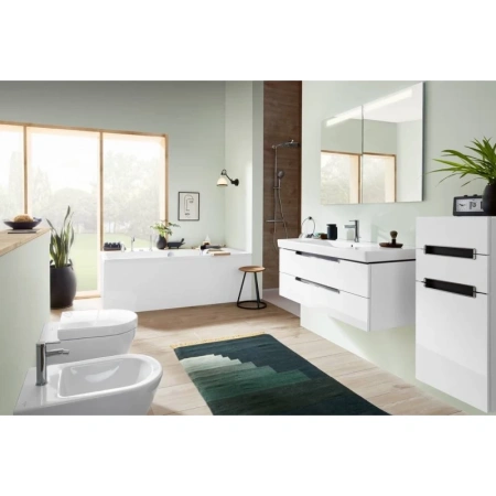 раковина подвесная/полувстраиваемая villeroy & boch subway 2.0 7175a0r1