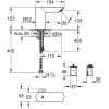 инфракрасная электроника для раковины со смешиванием grohe bau cosmopolitan e 36451000