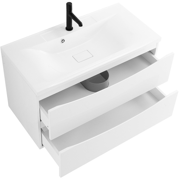 тумба под раковину belbagno marino 110 marino-1100-2c-so-bl-p подвесная bianco lucido