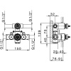 смеситель для душа cisal cubic za01810104