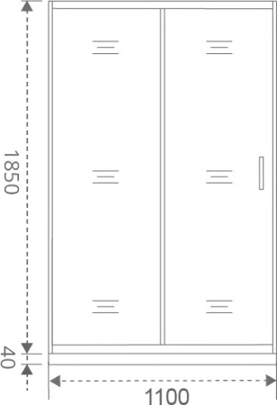 дверь для душевой кабины в нишу good door latte wtw-110-c-we