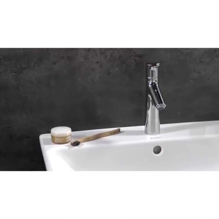 смеситель для раковины 80, lowflow, с донным клапаном hansgrohe talis s 72015000