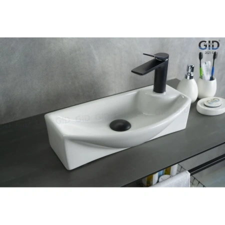 раковина подвесная 45 см ceramalux 7946l белая