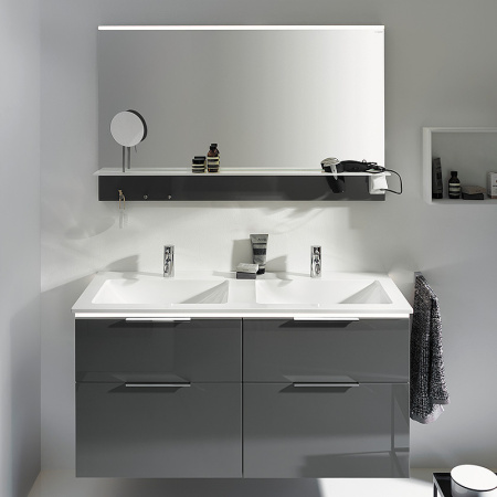 Зеркало Burgbad Eqio 90 SEZQ090F2010 с подсветкой серое
