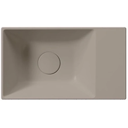 раковина gsi kube x 9484005 накладная, 40x23 см, tortora opaco (коричневый матовый)