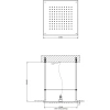 верхний душ gessi emporio 33089#238 ø360 мм, для потолочного крепления, цвет зеркальная полированная сталь