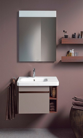 Зеркало с подсветкой Duravit DuraStyle DS747003737 Белый алюминий