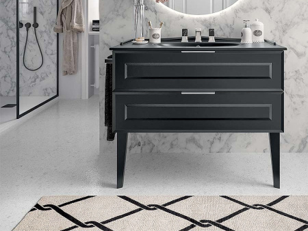 ножка для мебели berloni bagno suite vintage suvacpisi35 190, цвет nero opaco