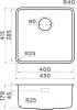 мойка кухонная omoikiri omi 43-u/i ultra-gb графит