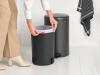 мусорное ведро brabantia newicon 233500 20 л, темно-серое