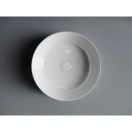 раковина ceramicanova element cn6020 накладная, ø37 см, белая