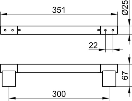 поручень для ванны keuco plan 14907010000 хром