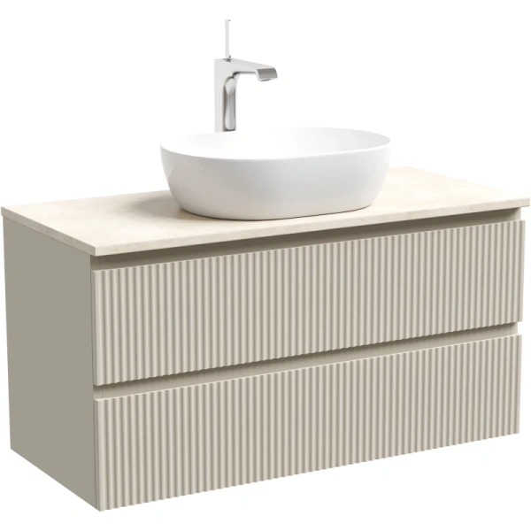 тумба под раковину sancos snob r 100 snr100ce подвесная beige soft