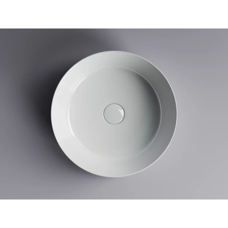 раковина ceramicanova element cn6022 накладная, ø39 см, белая