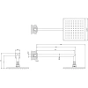 верхний душ gessi emporio 47286#031 ø200#7 мм, с кронштейном, цвет хром