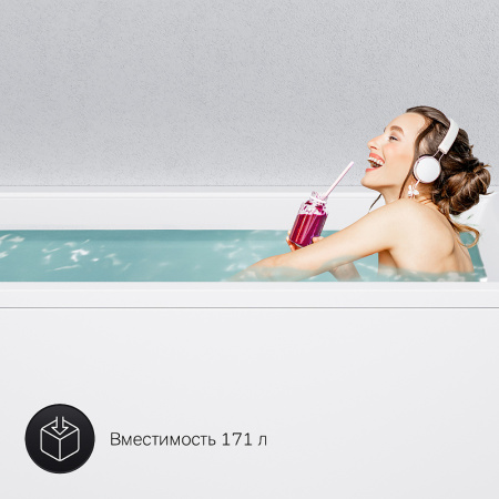 акриловая ванна am.pm gem 170х70 w90a-170-070w-a1 без гидромассажа