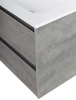 тумба под раковину belbagno kraft kraft 39-500/390-2c-so-cg, цвет серый.