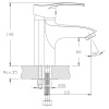 смеситель для раковины haiba hb1070 цвет хром